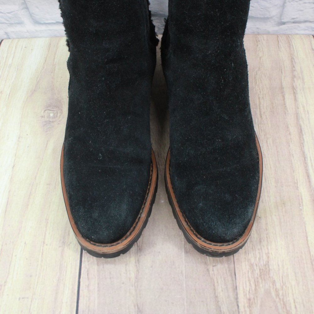 Sam Edelman Jaclyn Waterproof Chelsea Bootie Black Suede Size US 7 - Picture 5 of 9